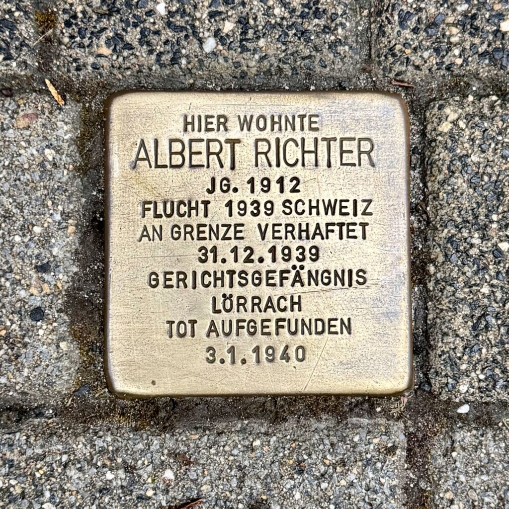 Stolperstein Albert Richter
